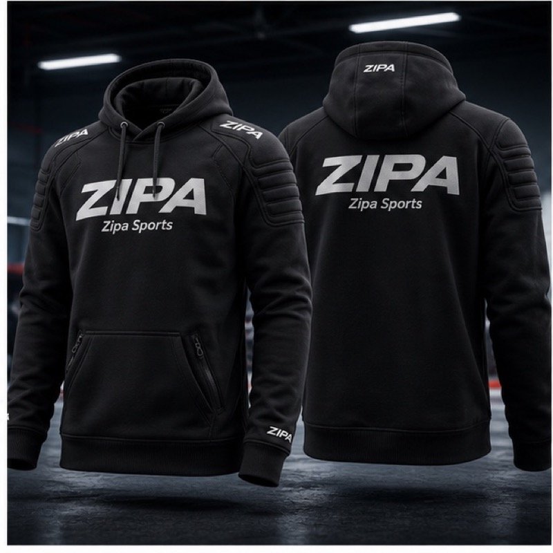 Custom motocross rider hoodie manufactured by ZipaSports