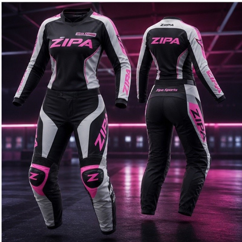 Custom womens motocross jersey and pant kit manufactured by ZipaSports