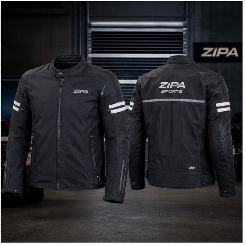 Custom cafe racer textile riding jacket manufactured by ZipaSports