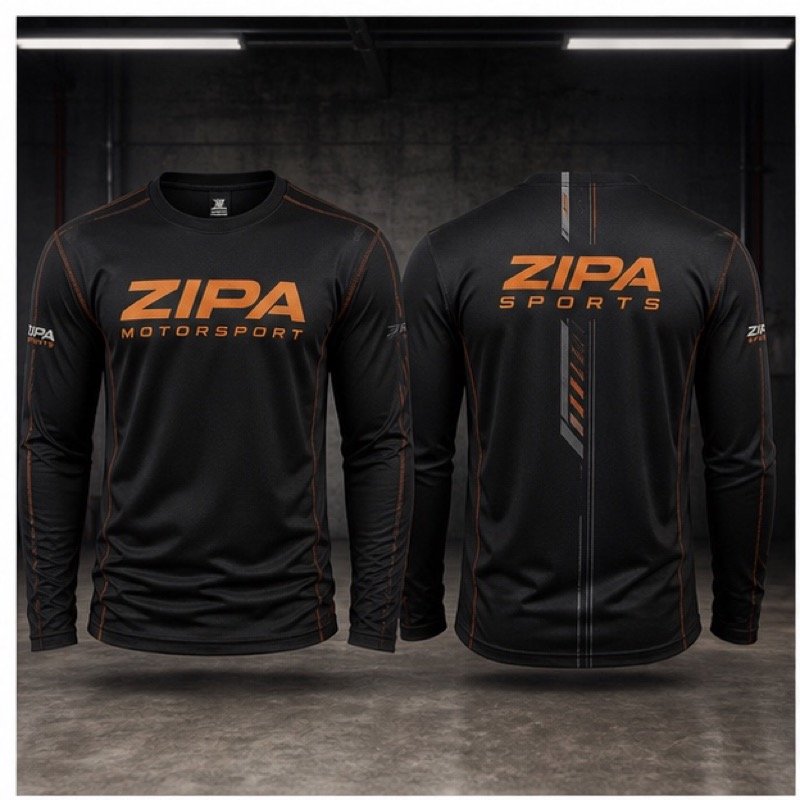 Custom moto long-sleeve t-shirt manufactured by ZipaSports