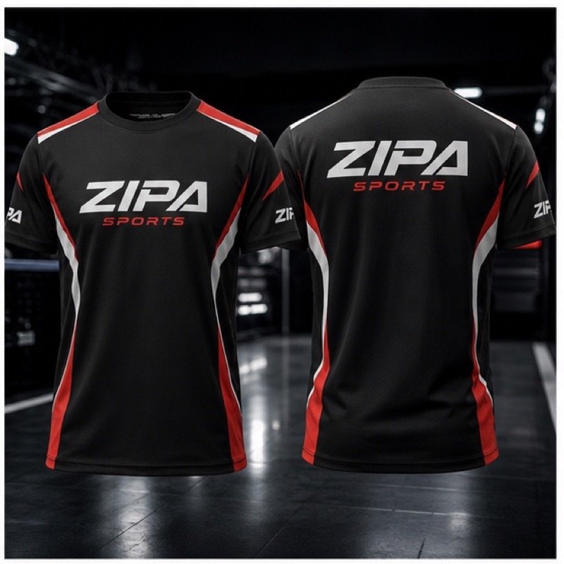 Custom grid crew t-shirt manufactured by ZipaSports