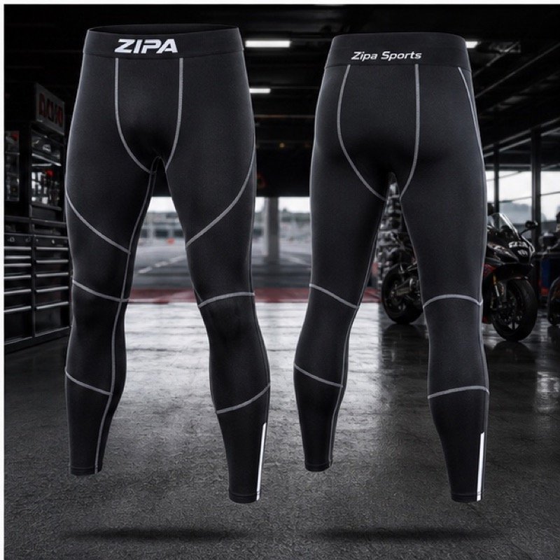 Custom road racing compression leggings manufactured by ZipaSports