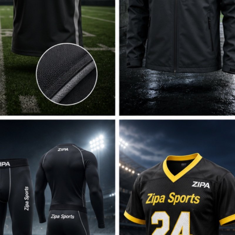 Custom football coaches polo shirt in performance pique manufactured by ZipaSports