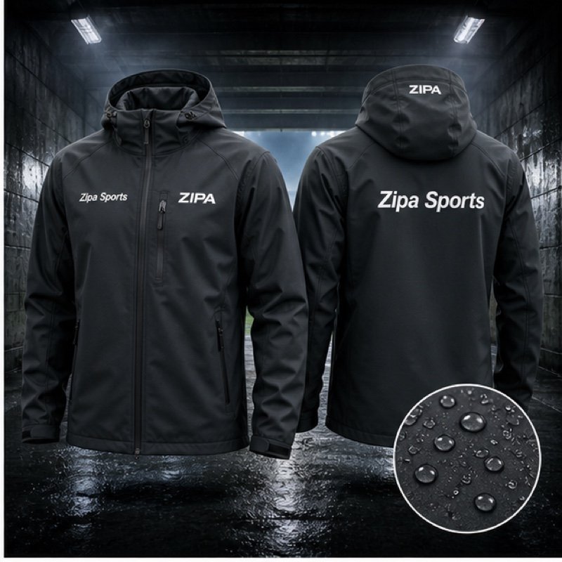 Custom American football coaches softshell jacket manufactured by ZipaSports