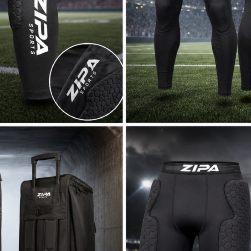 Custom football arm sleeve with sublimated artwork manufactured by ZipaSports