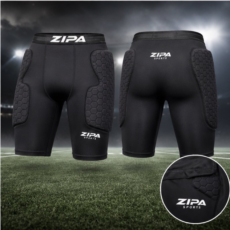 Custom football girdle with integrated pad pockets manufactured by ZipaSports