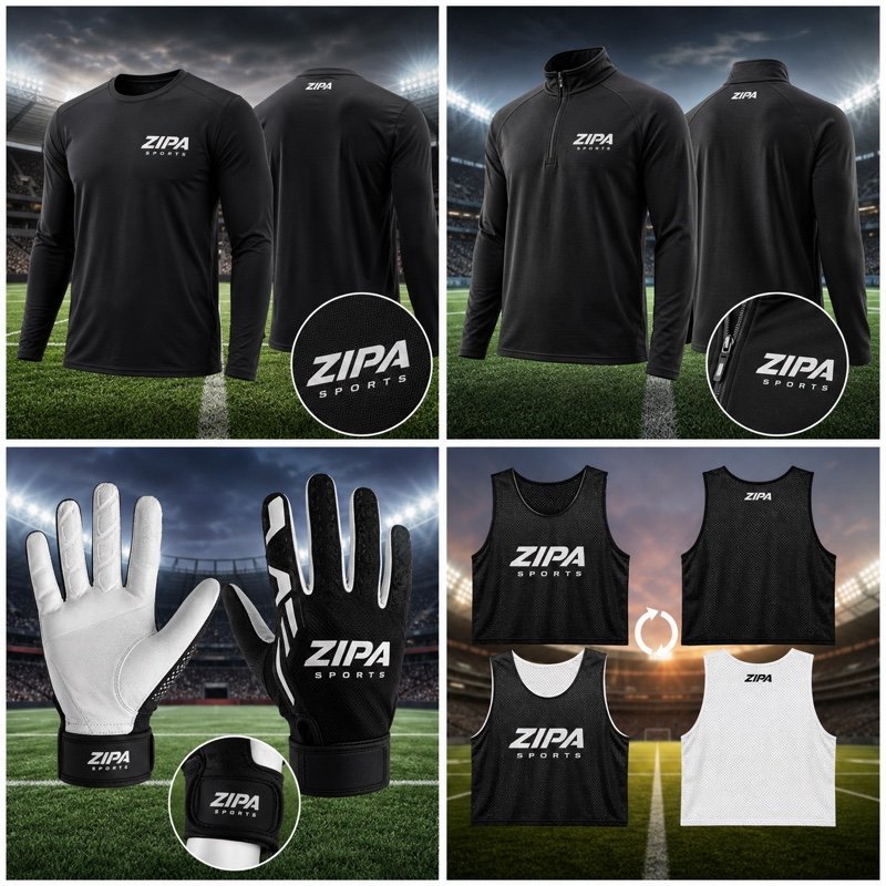 Custom American football receiver gloves with silicone grip palm manufactured by ZipaSports