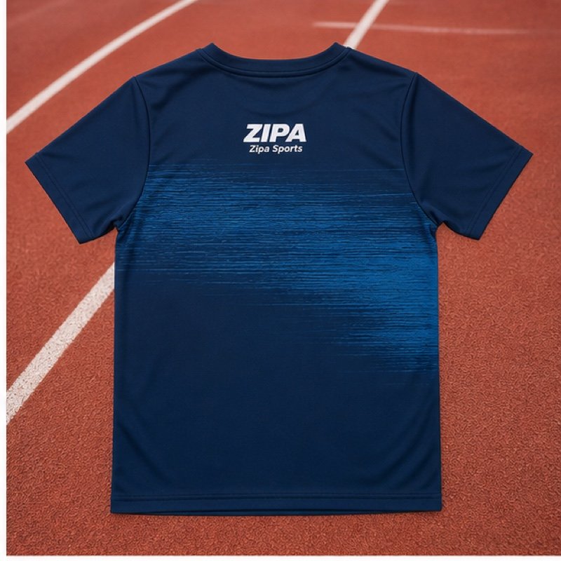 Custom distance running tee manufactured by ZipaSports