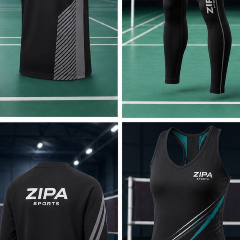 Custom badminton coach polo shirt manufactured by ZipaSports