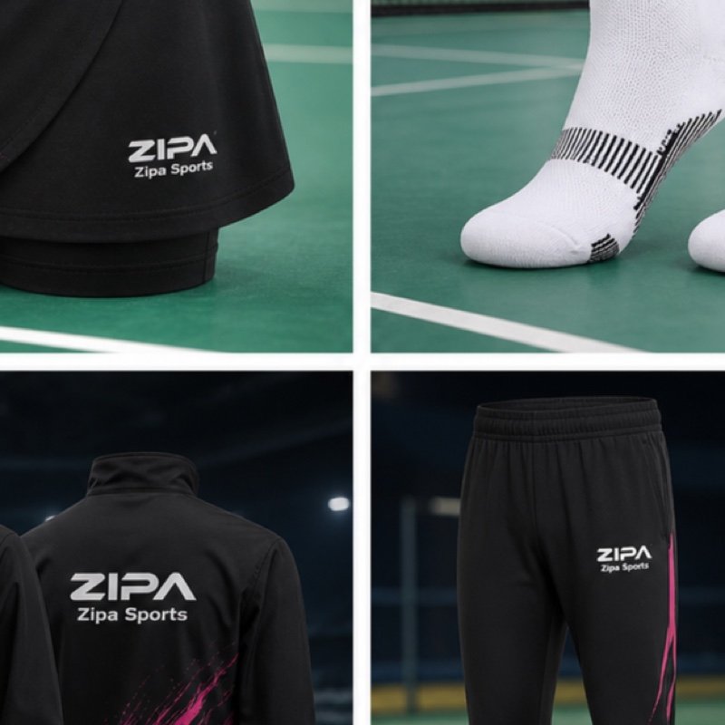 Custom badminton skort manufactured by ZipaSports