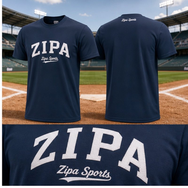 Custom baseball fan graphic tee manufactured by ZipaSports