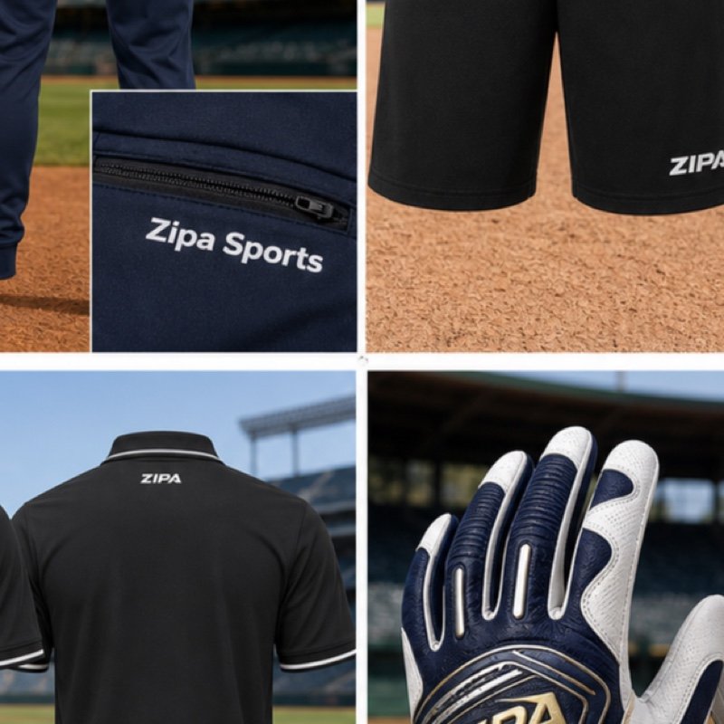 Custom baseball team joggers manufactured by ZipaSports