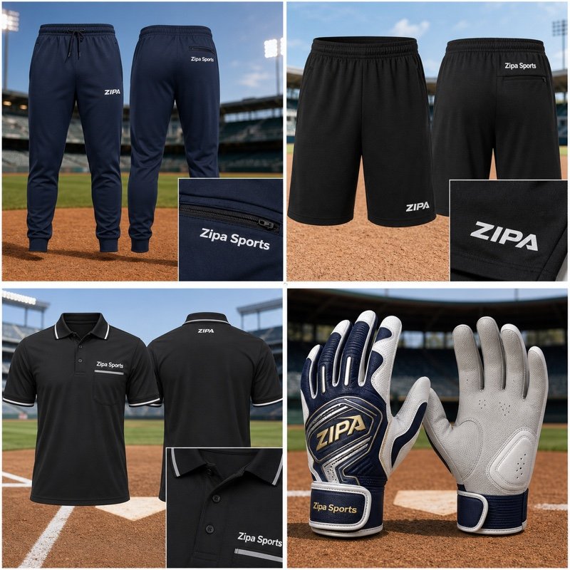 Custom baseball umpire shirt manufactured by ZipaSports