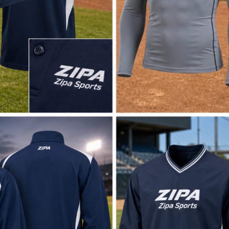 Custom baseball coach polo manufactured by ZipaSports