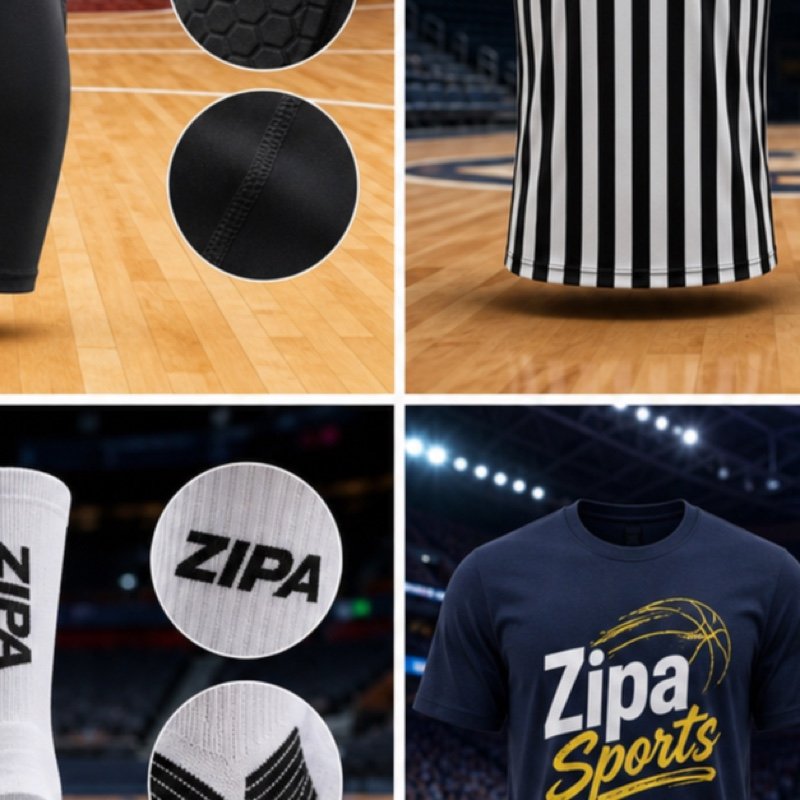Custom basketball compression leg sleeves with sublimated graphics manufactured by ZipaSports