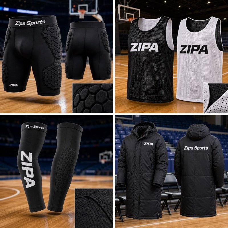 Custom sublimated basketball shooting sleeve with silicone gripper hem manufactured by ZipaSports