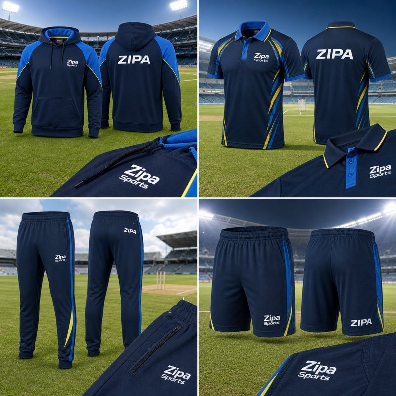 Custom cricket training track pants manufactured by ZipaSports