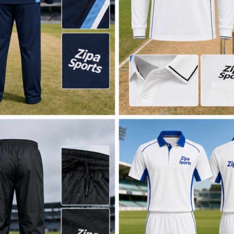 Custom two piece cricket training tracksuit manufactured by ZipaSports