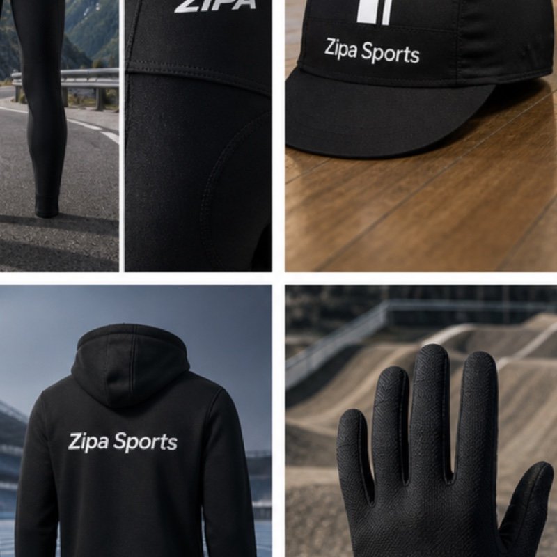 Custom three-quarter cycling bib knickers manufactured by ZipaSports