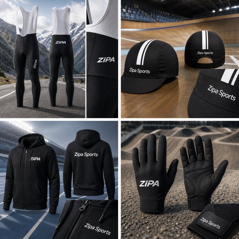 Custom cycling club hoodie manufactured by ZipaSports