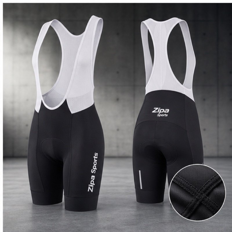 Custom women's cycling bib shorts manufactured by ZipaSports