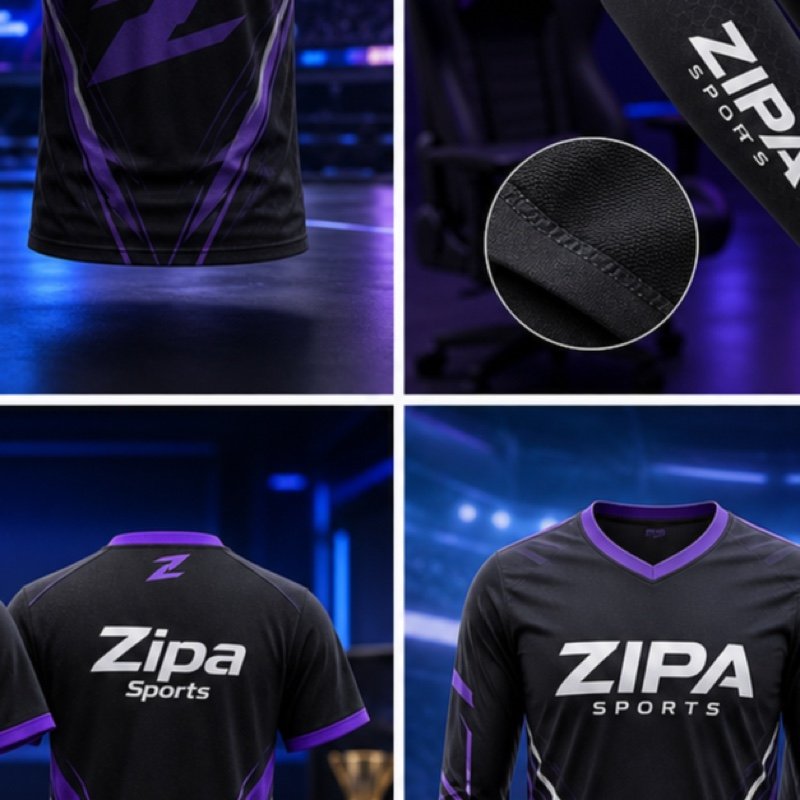 Custom esports fan replica jersey manufactured by ZipaSports