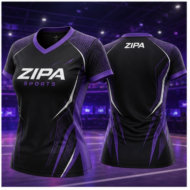 Custom women's esports team jersey manufactured by ZipaSports
