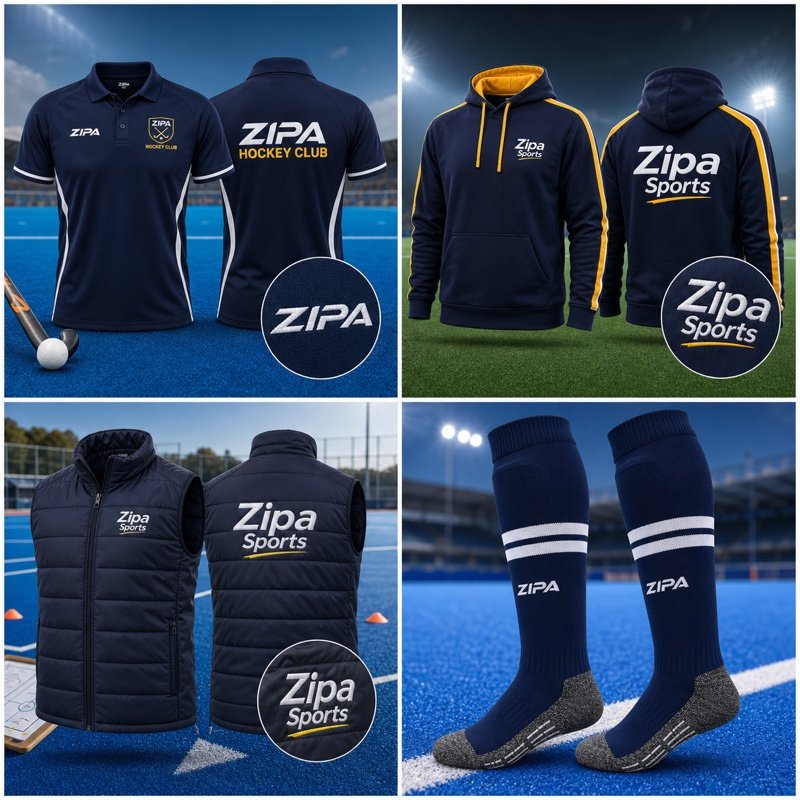 Custom field hockey coaches' padded gilet manufactured by ZipaSports