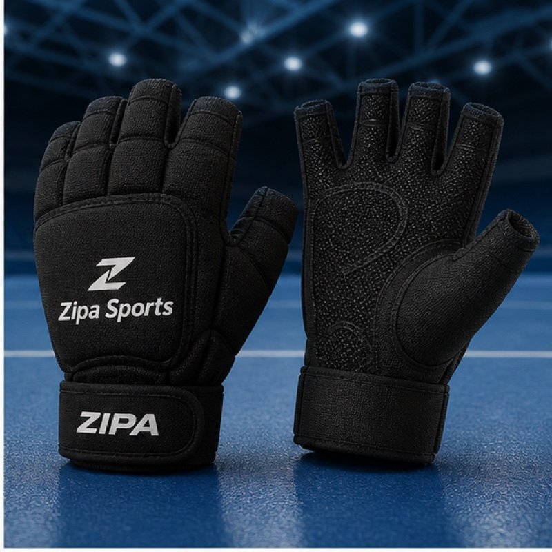 Custom field hockey inner gloves with silicone grip palms manufactured by ZipaSports