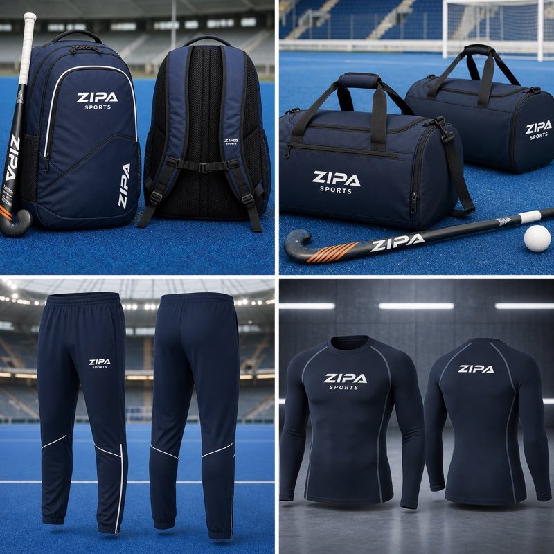 Custom field hockey team tracksuit bottoms manufactured by ZipaSports