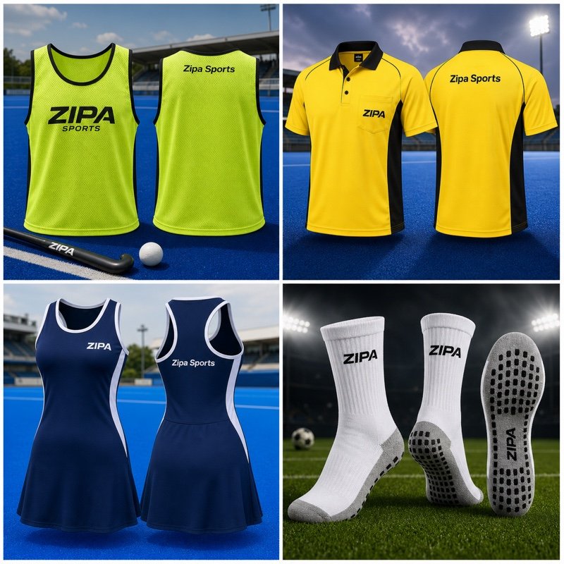 Custom women's field hockey match dress manufactured by ZipaSports
