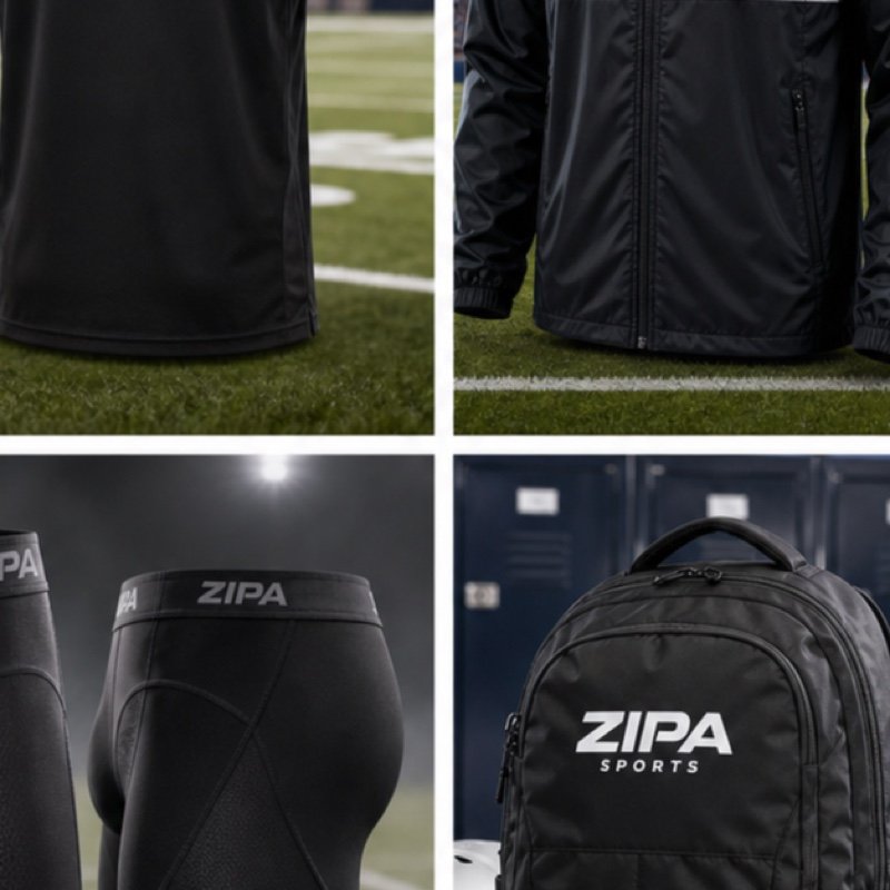 Custom coach and staff polo shirts with embroidered club crest manufactured by ZipaSports