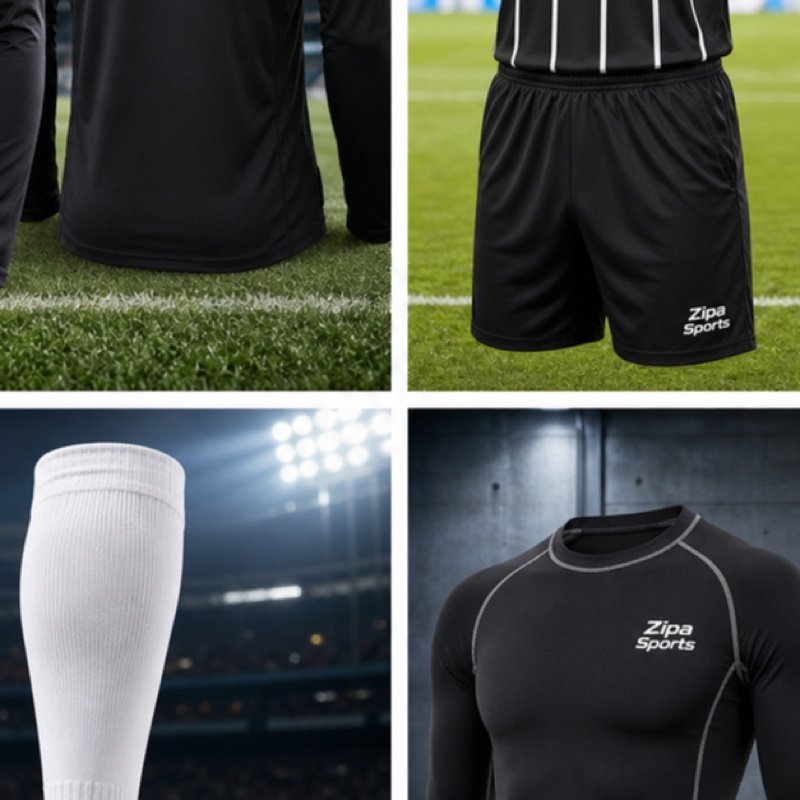 Custom quarter-zip football training top manufactured by ZipaSports