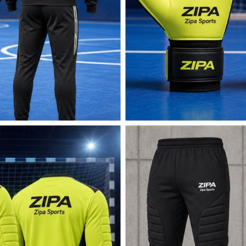 Custom futsal coach tracksuits in poly-tricot manufactured by ZipaSports