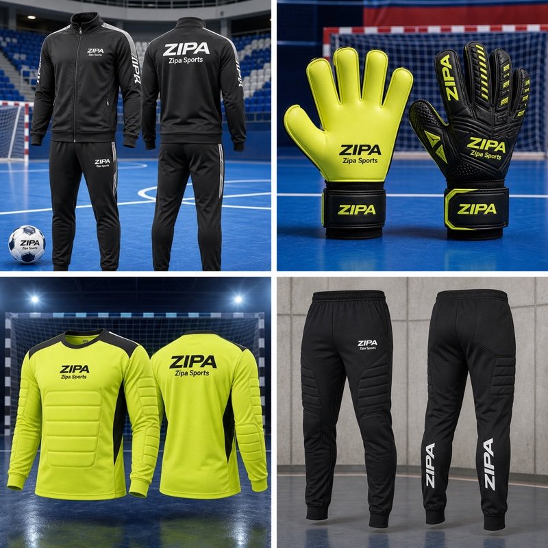 Custom padded futsal goalkeeper jersey manufactured by ZipaSports