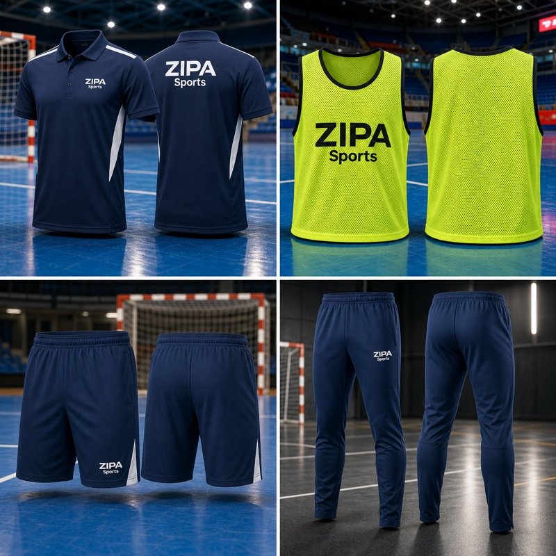Custom futsal training shorts with inner brief manufactured by ZipaSports