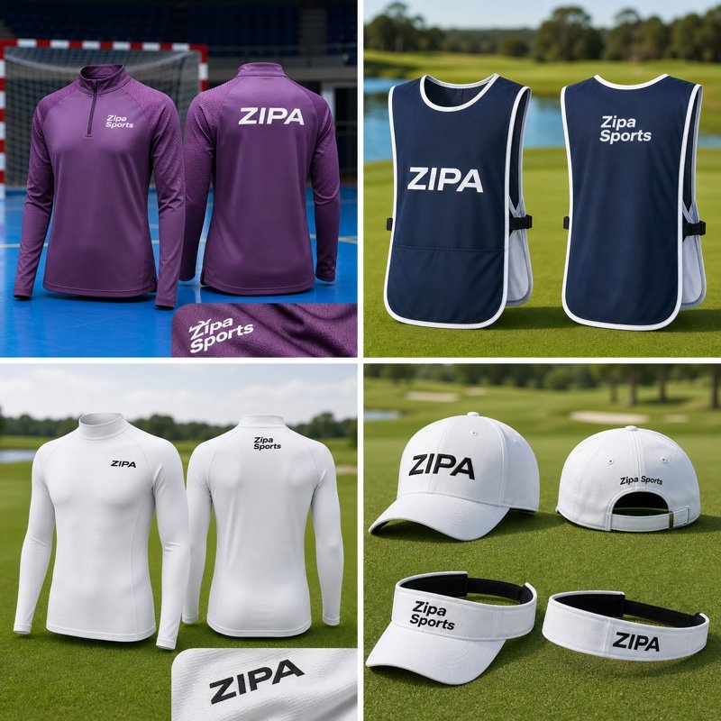 Custom golf base-layer top manufactured by ZipaSports