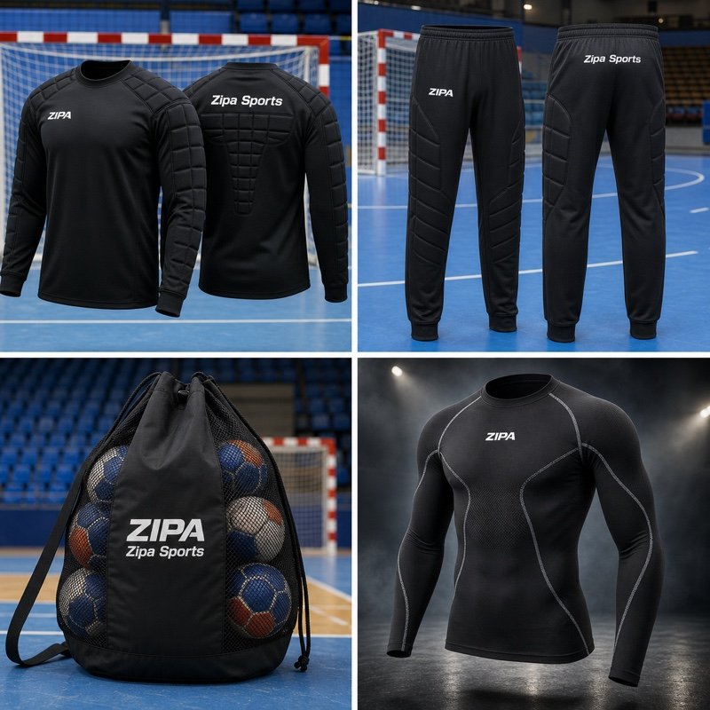 Custom handball ball bag with mesh venting panels manufactured by ZipaSports