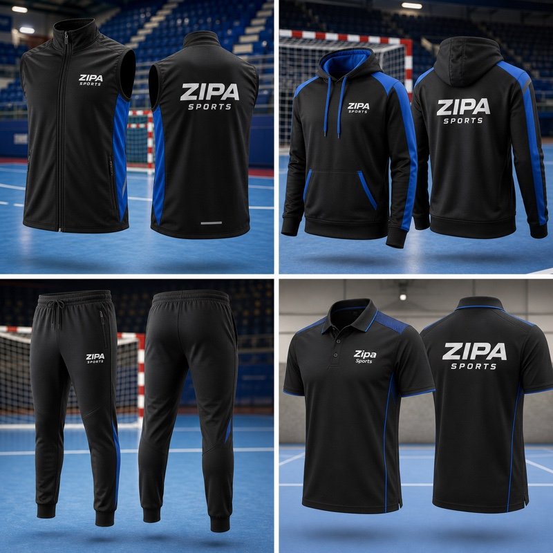 Custom handball team joggers manufactured by ZipaSports