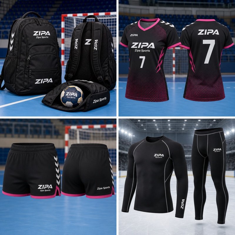 Custom women's handball shorts manufactured by ZipaSports