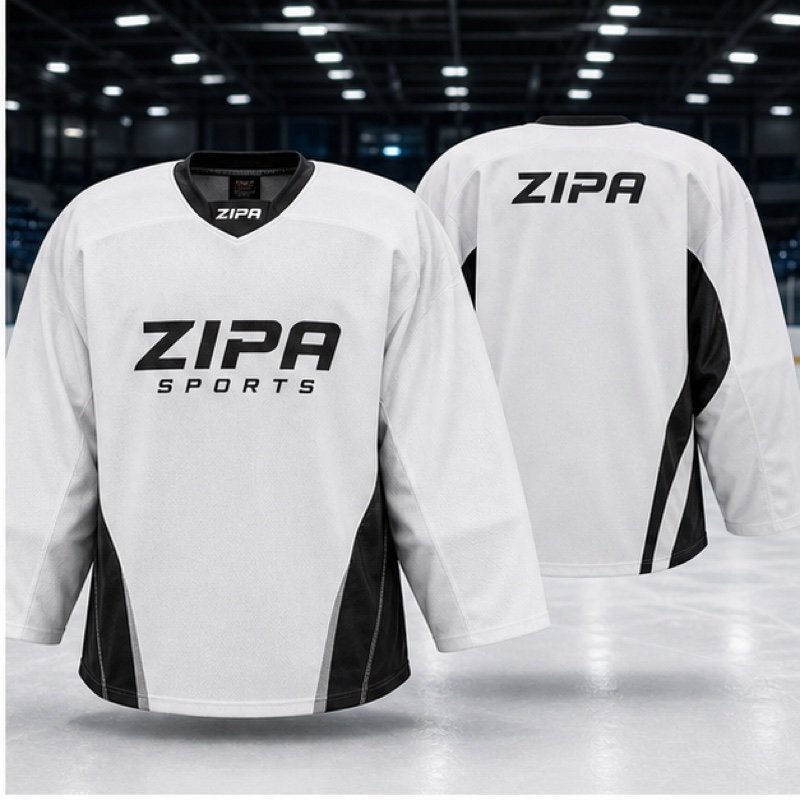 Custom ice hockey goalie practice jersey manufactured by ZipaSports