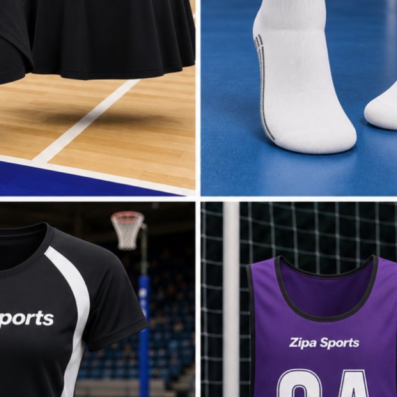 Custom netball skort with integrated inner brief manufactured by ZipaSports