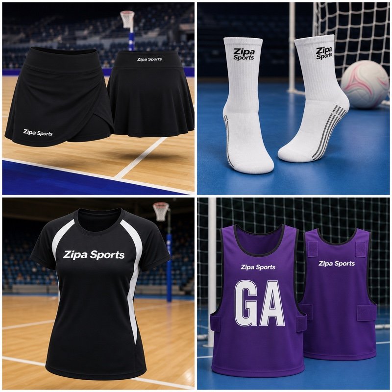 Custom netball supporter tee manufactured by ZipaSports