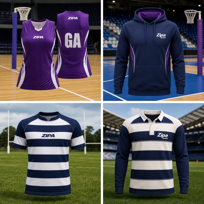 Custom junior rugby match jersey manufactured by ZipaSports