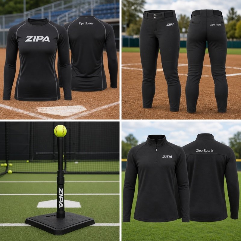 Custom softball practice tee with printed team graphics manufactured by ZipaSports