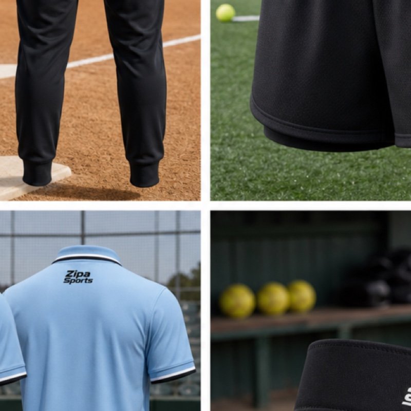 Custom softball team joggers manufactured by ZipaSports