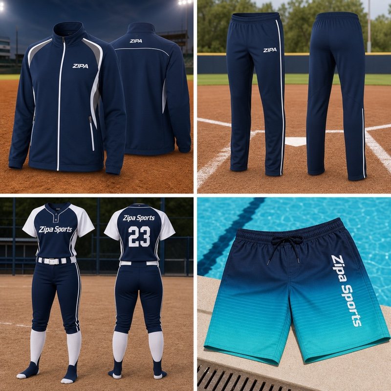 Custom youth fastpitch softball kit with jersey and knicker pants manufactured by ZipaSports