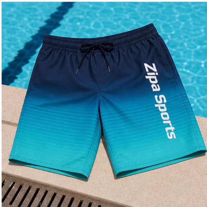 Custom board shorts with lace-through fly manufactured by ZipaSports
