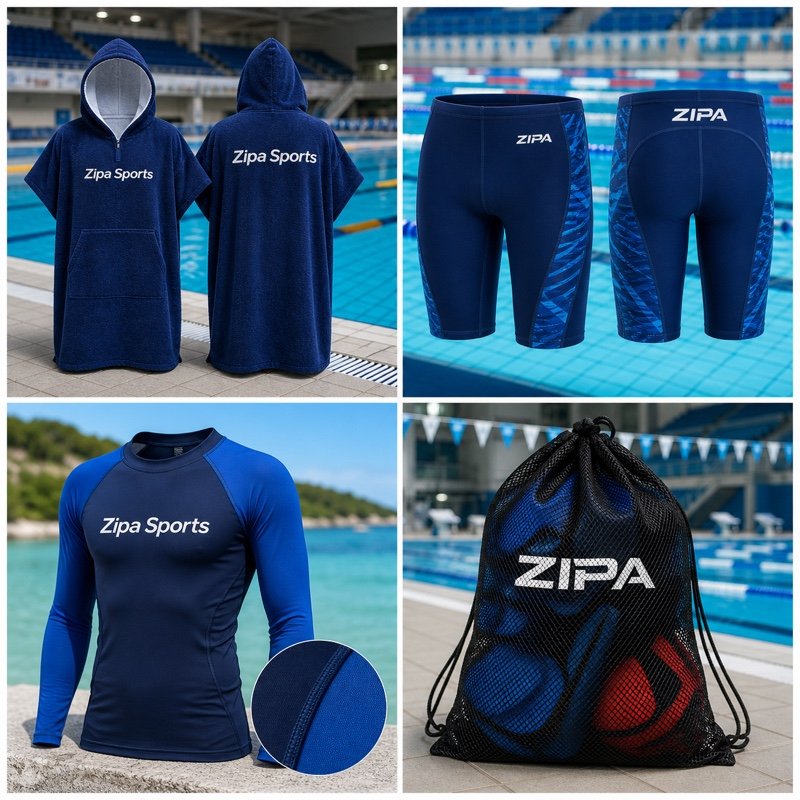 Custom long-sleeve rash vest manufactured by ZipaSports
