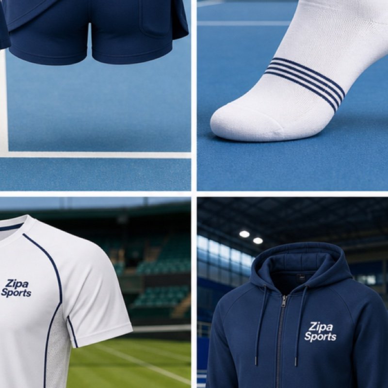 Custom tennis skort with sublimated waistband and inner ball-pocket short manufactured by ZipaSports